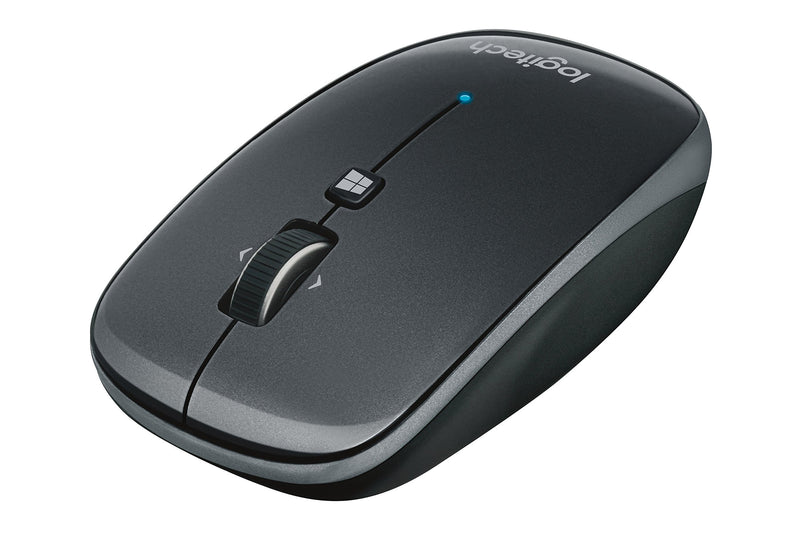  [AUSTRALIA] - Logitech M557 Bluetooth Mouse – Wireless Mouse with 1 Year Battery Life, Side-to-Side Scrolling, and Right or Left Hand Use with Apple Mac or Microsoft Windows Computers and Laptops, Gray Standard Packaging