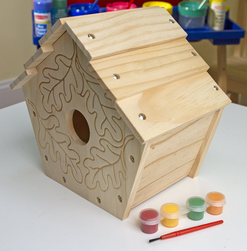 Melissa & Doug Created by Me! Birdhouse Build-Your-Own Wooden Craft Kit - LeoForward Australia