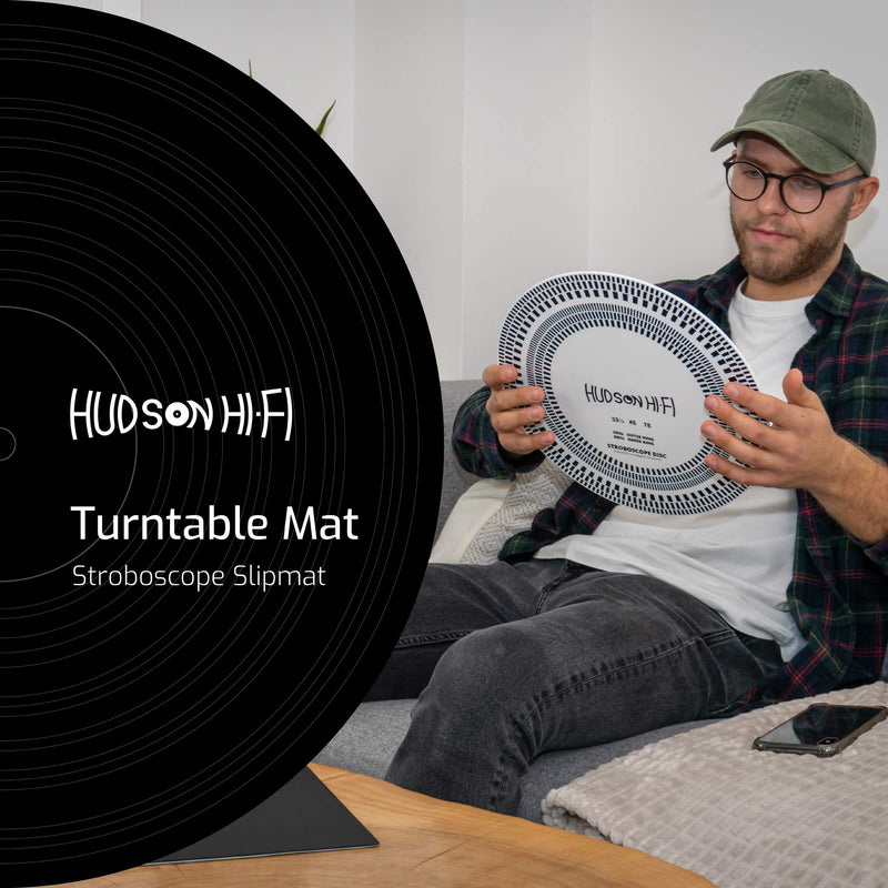  [AUSTRALIA] - Turntable Strobe Disc Stroboscope mat Tests 33-1-3 RPM, 45 RPM Translucent