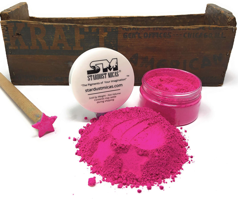 Neon Pink Pigment Powder for Cold Process Soap Making, Hot Pink Pigment Powder for Resin, Fluorescent Neon Pink Pigment Powder, Color Stable, Stardust Micas Hot Pink Pigment (Hot Pink, 10 Gram Jar) - LeoForward Australia