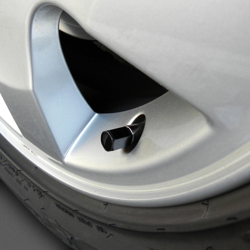 Dodge Black SRT Logo Tire Stem Valve Caps - LeoForward Australia