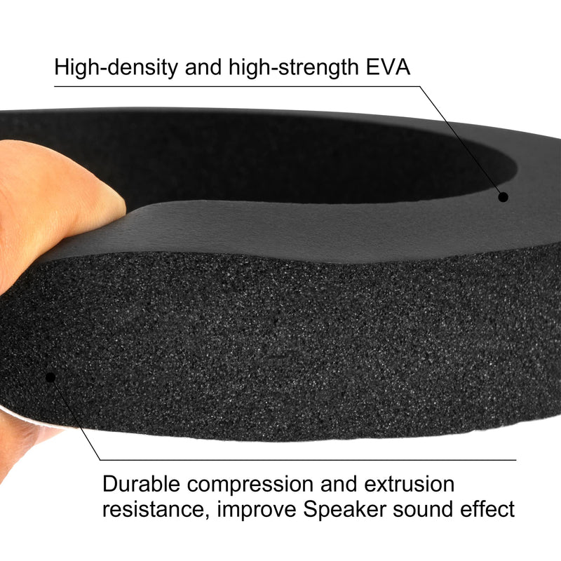  [AUSTRALIA] - VOFONO Foam Speaker Enhancer 4 PCS Speaker Fast Rings Soundproof Sponge Speaker Baffle Speaker Foam Rings Kit for Car Door 6" and 6.5" Speaker Three rings