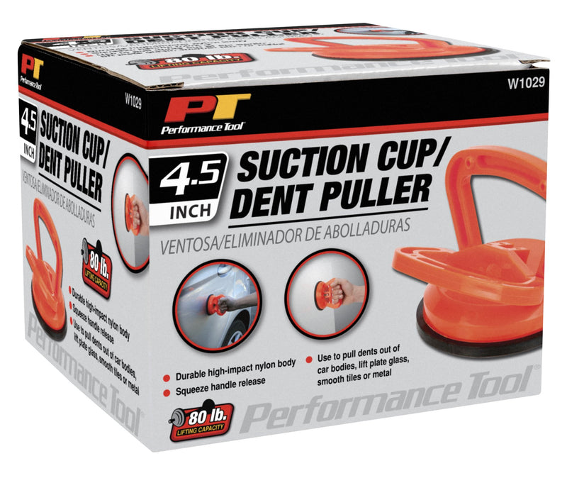  [AUSTRALIA] - Performance Tool W1029 4.5" Suction Cup/Dent Puller with Squeeze Handle Release Squeeze Handle Suction Cup Dent Puller