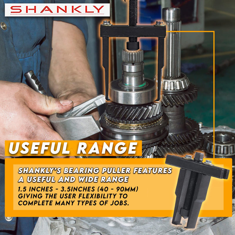  [AUSTRALIA] - Shankly Two Jaw Harmonic Bearing Puller and Gear Puller Universal Bearing Puller Tool or Pullers for Mechanics Heavy-Duty Pilot Bearing Removal Tool Small Bearing Puller