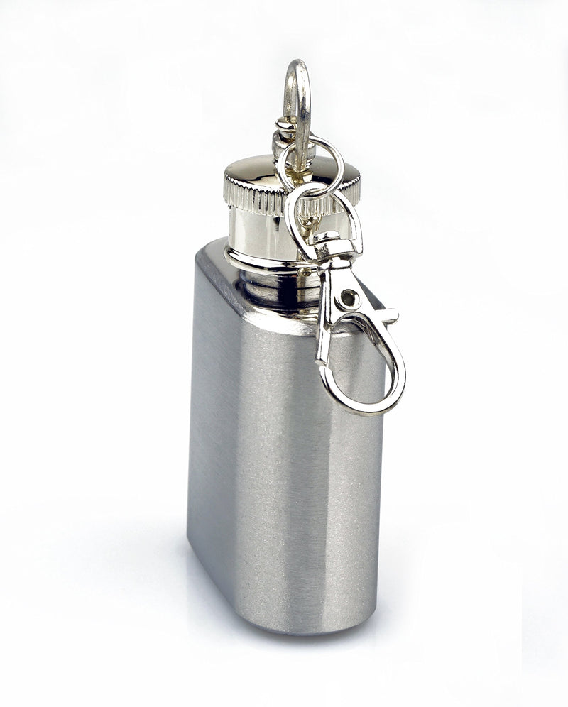 [AUSTRALIA] - SE 1 oz. Stainless Steel Keychain Flask - HQ148-1