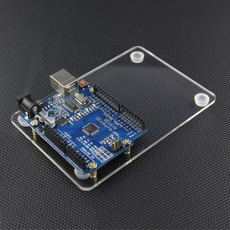  [AUSTRALIA] - JBtek Acrylic Transparent Base Plate & Terminal Optimizer Breadboard for Arduino UNO R3