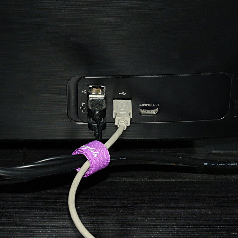  [AUSTRALIA] - 30 Pcs Reusable Fastening Straps Cable Ties (Multi-color, 7.0''Lx0.8''W) Multi-color
