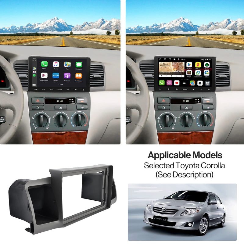 [AUSTRALIA] - YOFUNG AC-TYCR01X-ST Installation Mounting Dash Kit - Compatible with Selected Toyota Corolla 2003 2004 2005 2006 2007 2008 Models- Only Fit for ATOTO Car Stereo of IAH10D Style Model Year A