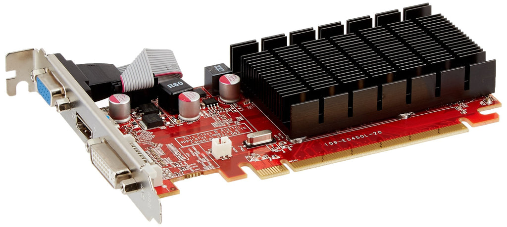  [AUSTRALIA] - VisionTek Radeon 5450 2GB DDR3 (DVI-I, HDMI, VGA) Graphics Card - 900861,Black/Red