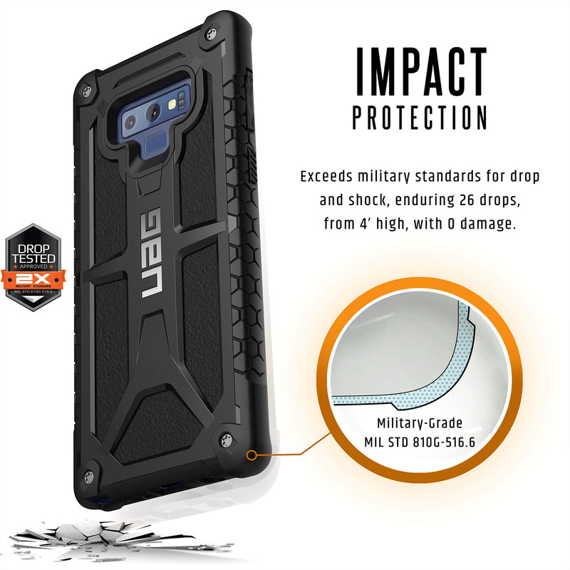  [AUSTRALIA] - URBAN ARMOR GEAR UAG Samsung Galaxy Note 9 Monarch Feather-Light Rugged [Black] Military Drop Tested Phone Case Monarch - Black