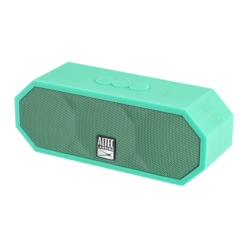 Altec Lansing IMW457-MT Jacket H2O 2 Bluetooth Speaker, IP67 Waterproof, Shockproof And Snowproof Rated And It Floats Rating, 8 Hours Of Battery, Ultra Portable, Compact Design, Mint Mint Green - LeoForward Australia