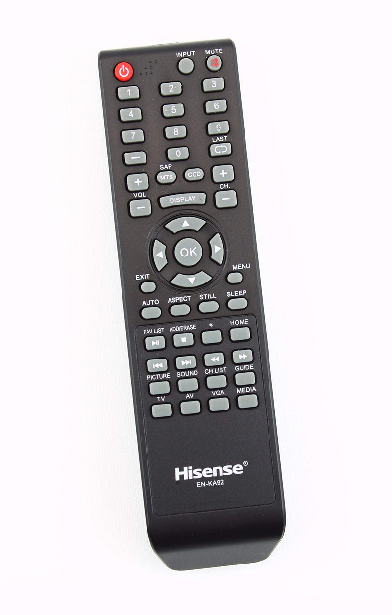 Original Hisense EN-KA92 LCD TV Remote Control Supplied with Models 32D37, 32H3B1, 32H3B2, 32H3C, 32H3E, 40H3B, 40H3C, 40H3E - LeoForward Australia