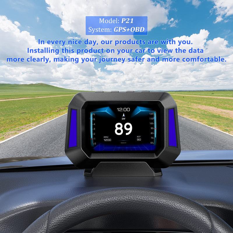  [AUSTRALIA] - AWOLIMEI Head up Display for Cars, HUD Display Car, Speedometer, OBD and GPS Car Display, Work for All Car