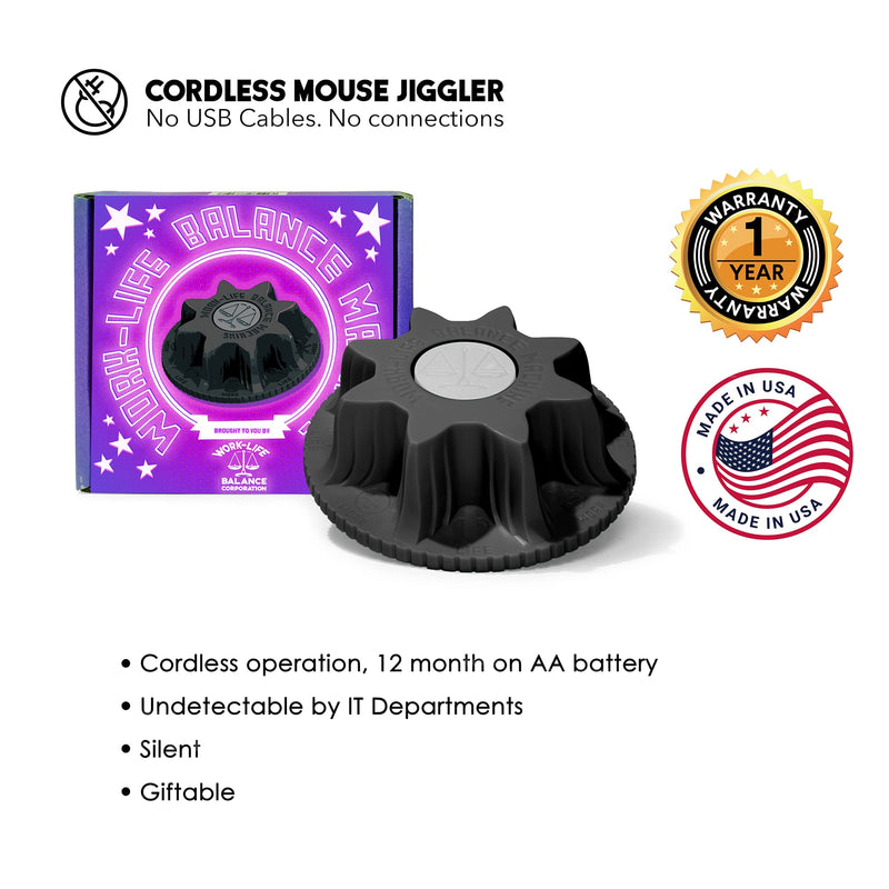  [AUSTRALIA] - Mechanical Mouse Jiggler Undetectable Device - No USB No Software Required, Keeps Mouse Moving and Computer Awake - Cordless and Wireless Mouse Mover Works for 12-24 Months on AA Battery Classy