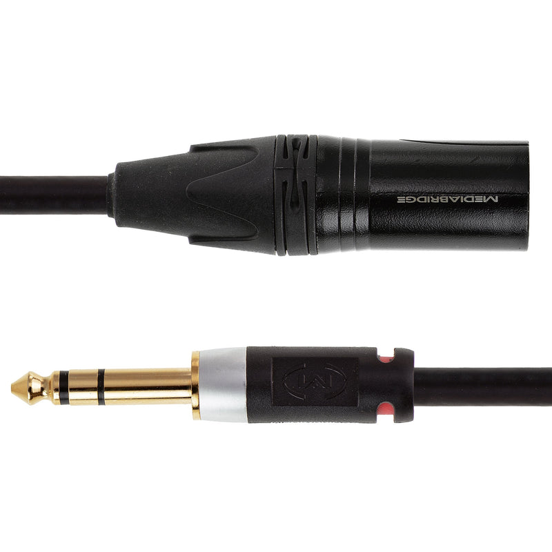  [AUSTRALIA] - Mediabridge Ultra Series XLR Male to 1/4 Inch Cable (6 Feet) - XLR Male to Balanced Mono 1/4 Inch TRS Male (Part# MC-XM-TRS-6)