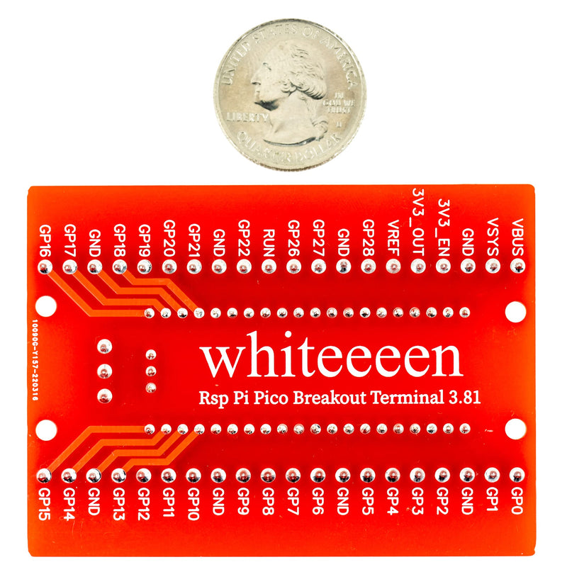  [AUSTRALIA] - risingsaplings RSP pi pico io Breakout Board 2.54mm Male Female or 3.81mm Terminal for Raspberry pi pico (3.81 Terminal (1pcs)) 3.81 Terminal (1pcs)