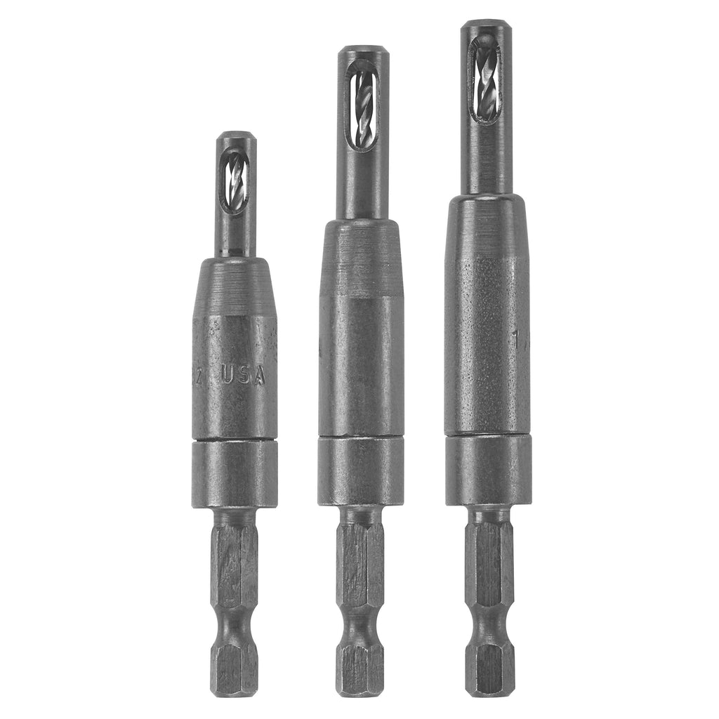  [AUSTRALIA] - Bosch CC2430 Clic-Change 1/4 in. Self-Centering Drill Bit Assortment (3-Piece) 3pc Set