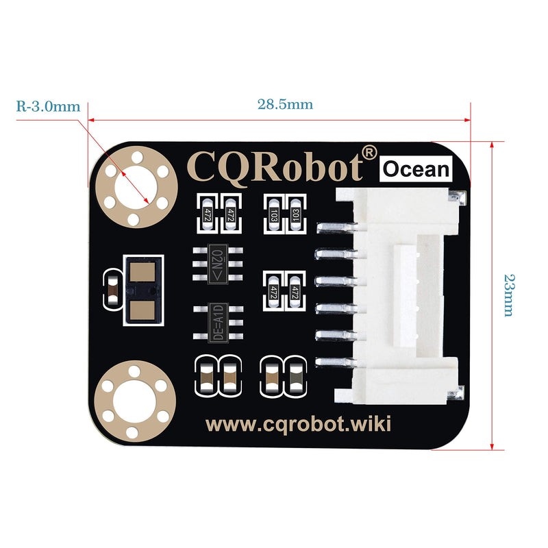  [AUSTRALIA] - CQRobot Ocean: VL53L1X Time-of-Flight (ToF) Long Distance Ranging Sensor, Compatible with Raspberry Pi/Arduino/STM32 Board, I2C Interface. for Mobile Robot, UAV, Detection Mode, Camera, Smart Home.