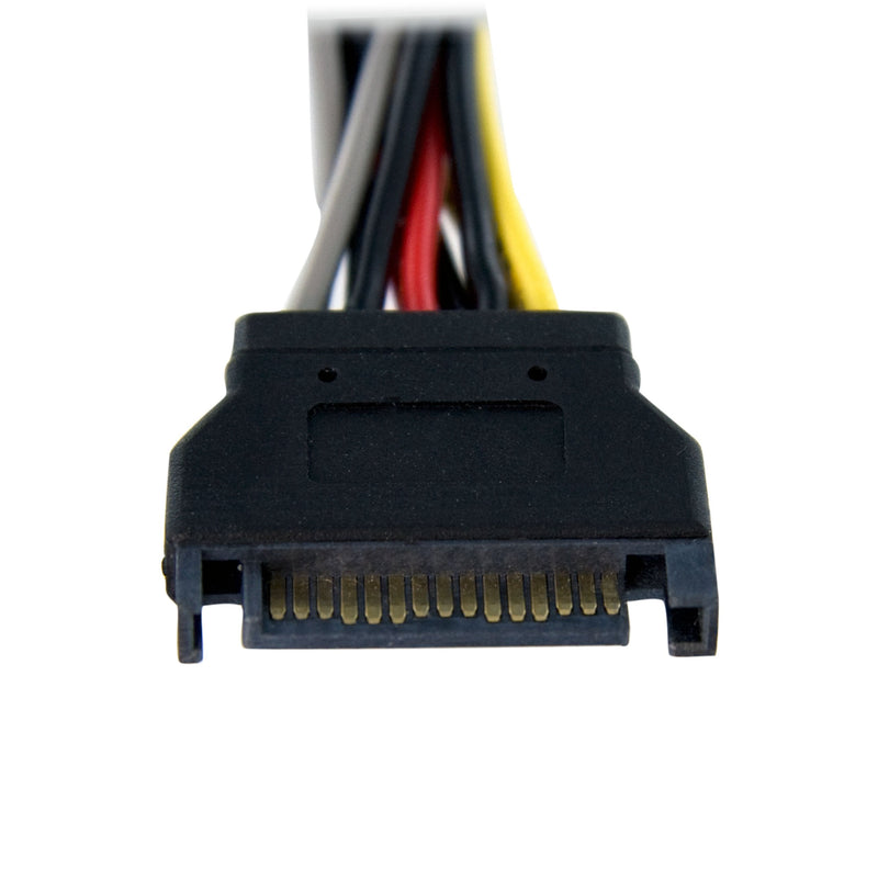  [AUSTRALIA] - StarTech.com 6in SATA Power Y Splitter Cable Adapter - M/F - Power splitter - SATA power (M) to SATA power (F) - 6 in - PYO2SATA 1 SATA to 2x SATA