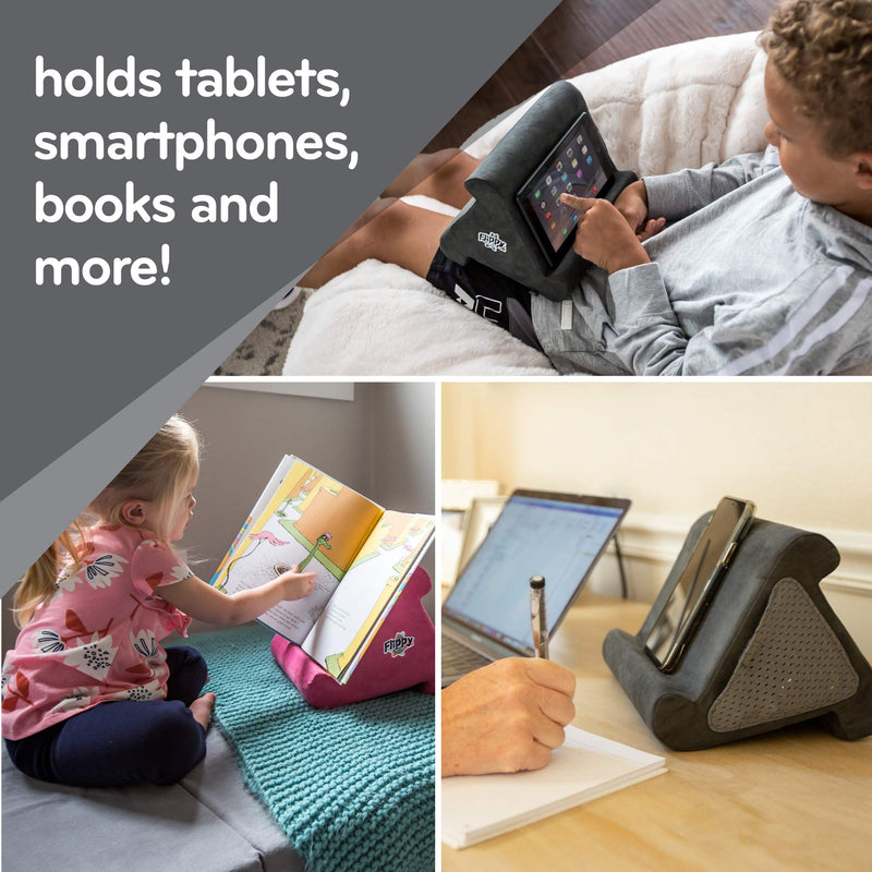  [AUSTRALIA] - Flippy iPad Tablet Stand Multi-Angle Compact Lap Pillow for Home, Work & Travel. Our iPad and Tablet Holder Has Three Viewing Angles for All iPads, Tablets & Books. (Def Leopard, Single) Def Leopard