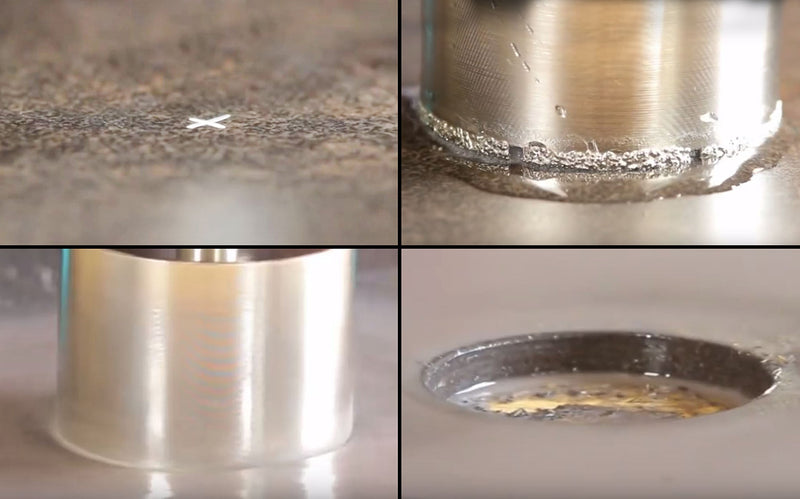 Bastex Diamond Drill Bit, 10 Piece Bits – Glass, Tile, Marble and Ceramic Hollow Core Extractor Remover Tool Set - LeoForward Australia