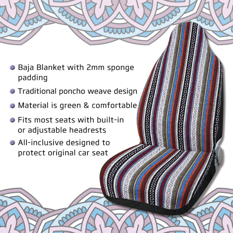  [AUSTRALIA] - uxcell Ethnic Style Bucket Seat Cover for Car Auto Automotive