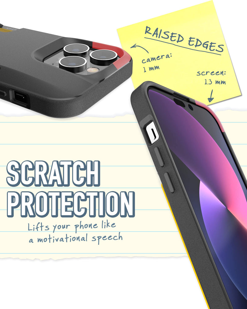  [AUSTRALIA] - Smartish iPhone 14 Pro Wallet Case - Wallet Slayer Vol. 1 [Slim + Protective] Credit Card Holder - Black Tie Affair