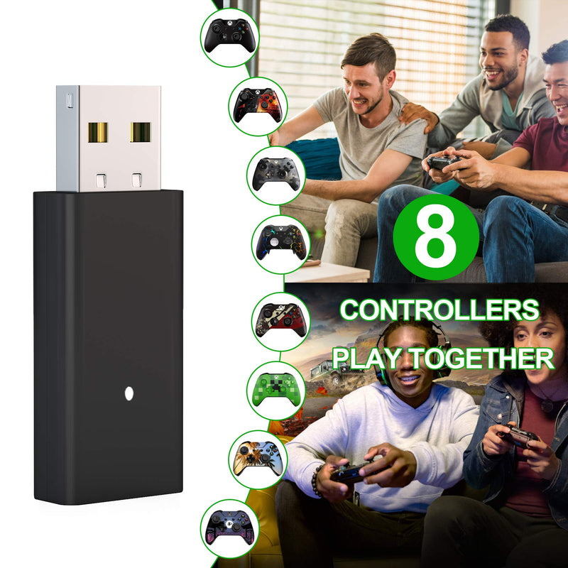 Wireless Adapter for Xbox Works for Windows 10 Compatible with Xbox One Controller, Xbox One X, Xbox One S and Elite Series Controller - LeoForward Australia