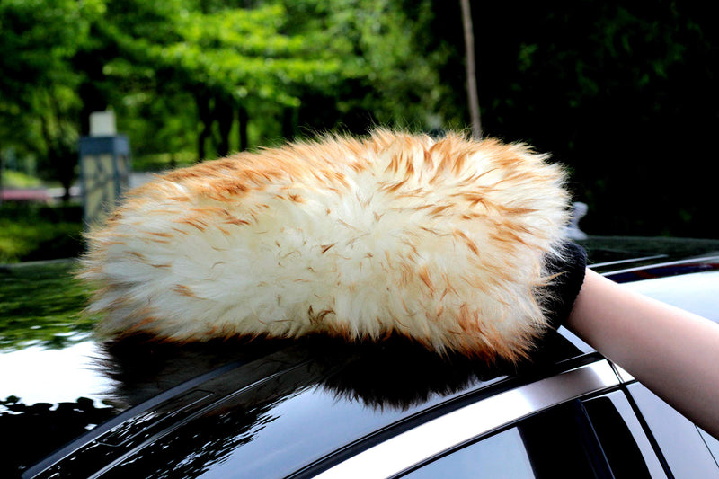  [AUSTRALIA] - Maxshine Sheepskin Scratch Free Wool Mitt for Car Detailing