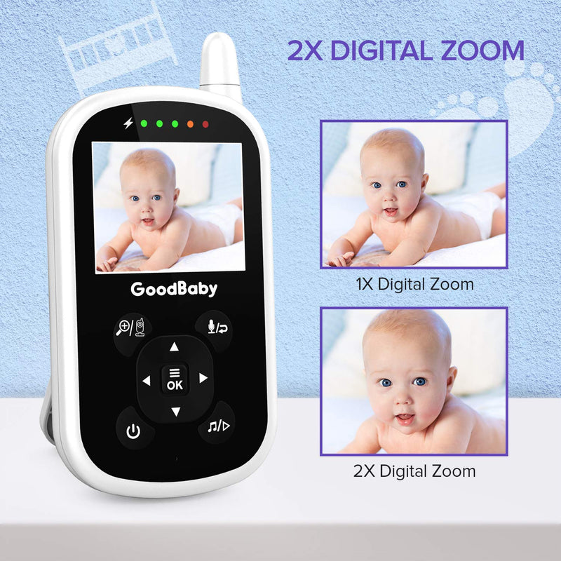 Video Baby Monitor with Camera and Audio - Auto Night Vision,Two-Way Talk, Temperature Monitor, VOX Mode, Lullabies, 960ft Range and Long Battery Life - LeoForward Australia