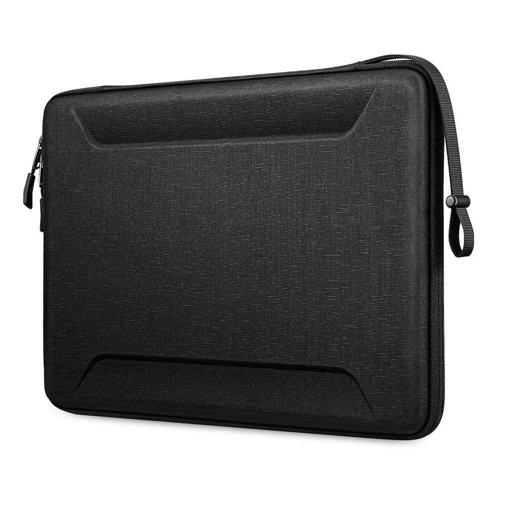  [AUSTRALIA] - Fintie 13-14 Inch Laptop Sleeve Case for MacBook Pro 14 A2442, MacBook Air 13.6 A2681, MacBook Air 13, MacBook Pro 13, iPad Pro 12.9 - Shockproof EVA Carrying Bag for Up to 14" Laptop Tablet, Black 13.3 Inch