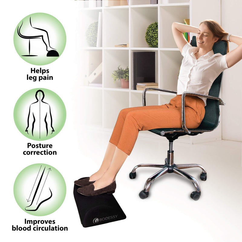 Foot Rest Under Desk, Ergonomic Memory Foam Foot Cushion, Office Foot Rest Pillow, Foot Pillow Office Home Accessories, Desk Foot Stool Rocker, Non-Slip Bottom - LeoForward Australia