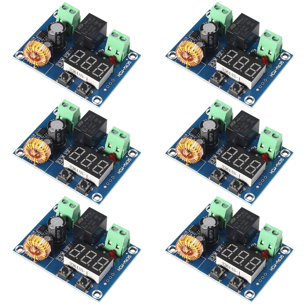  [AUSTRALIA] - 6pcs XH-M609 DC 12V-36V Voltage Protection Module Digital Low Voltage Protector Disconnect Switch Over-Discharge Circuit Protection Module