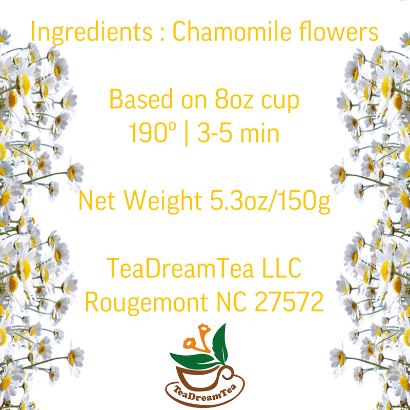  [AUSTRALIA] - TeaDeam Tea Chamomile Tea Bags | Caffeine-Free & Sleep Time Tea | Chamomile Flowers Aroma - For Relieving Stress | Brew Hot Or Iced | 50 Tea Bags 50 Count (Pack of 1)