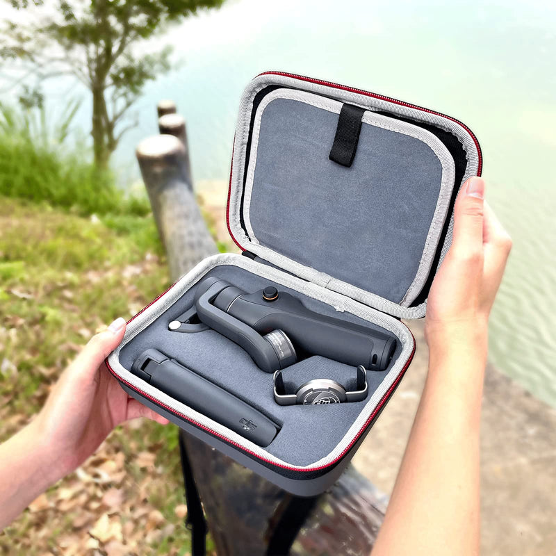  [AUSTRALIA] - Amazear OM 6 Case for DJI OM6 Storage Shoulder Bag, Waterproof Portable Travel Carrying Case for DJI OSMO Mobile 6 Gimbal Stabilizer Accessories（Dark Grey）
