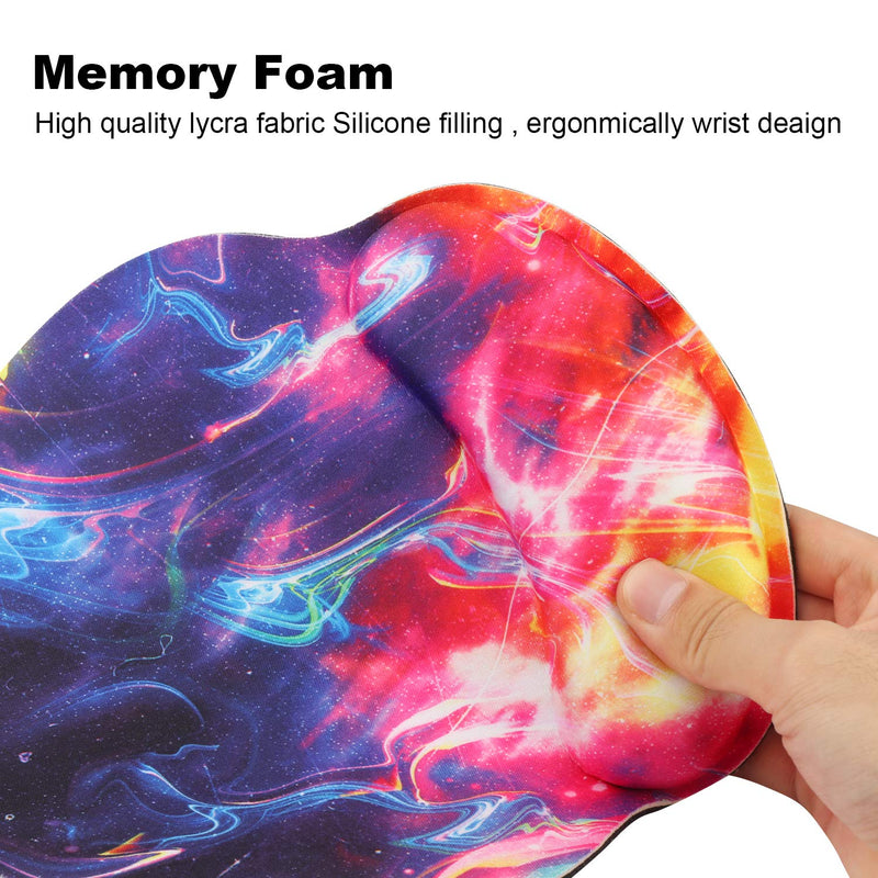  [AUSTRALIA] - Cmhoo Ergonomic Mouse Pad Wrist Rest Pad with Wrist Support Memory Gel Non-Sliding Rubber Base for Computer and Office - 10x9 xuancai7