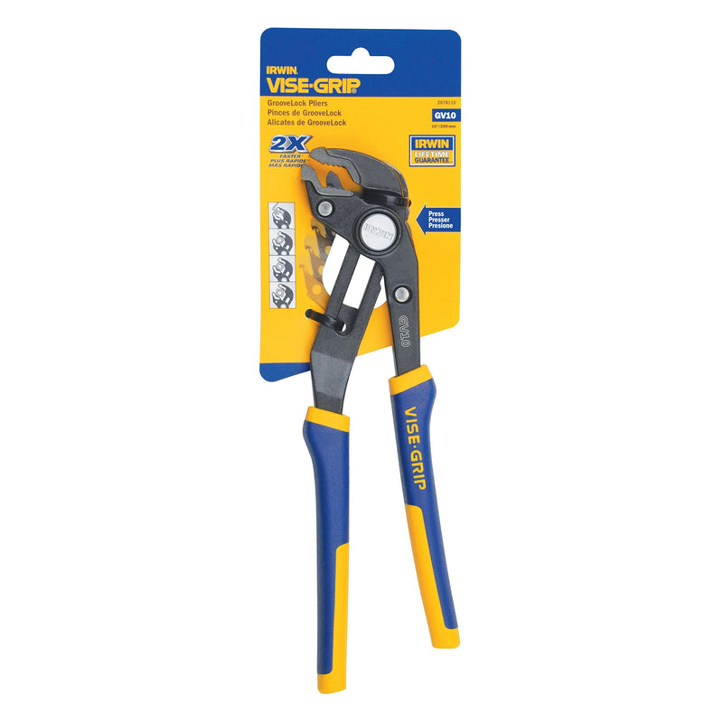  [AUSTRALIA] - IRWIN VISE-GRIP Locking Pliers, V-Jaw, 10-Inch (2078110)