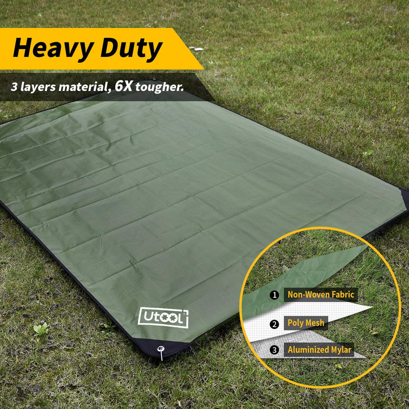  [AUSTRALIA] - UTOOL Heavy Duty Emergency Blanket Green