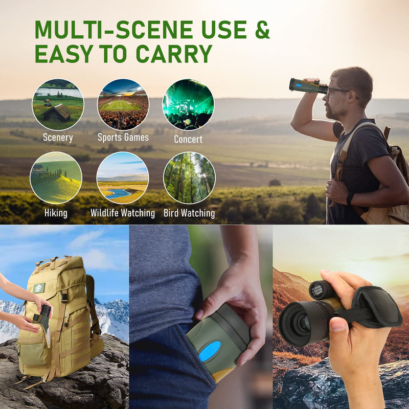  [AUSTRALIA] - 30X50 Monocular Telescope with Smartphone Adapter - Tripod Monoculars for Adults High Powered, Brid Watching Stargazing Hunting Camping Gifts