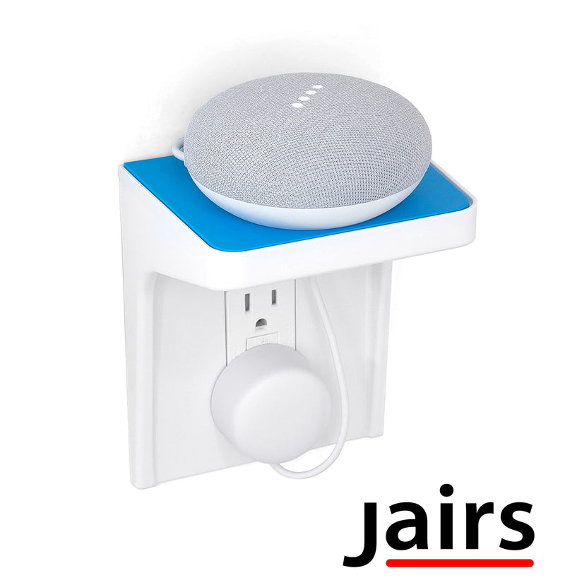  [AUSTRALIA] - Jairs Outlet Shelf with Cable Manager, Decora Cover, Speaker Shelf (2, White) 2