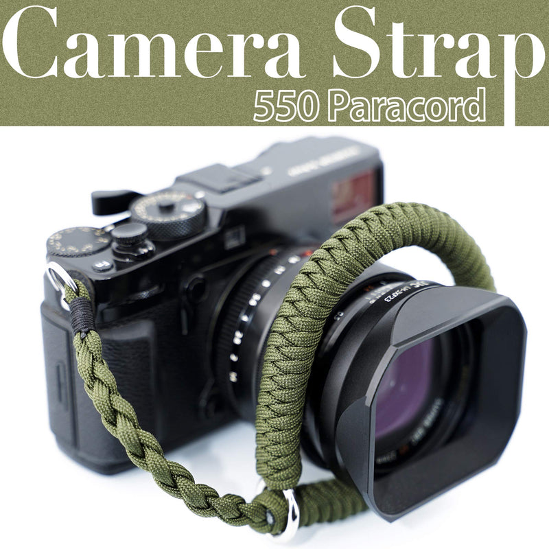  [AUSTRALIA] - Camera Wrist Strap (Green) Paracord Camera Hand Strap Green
