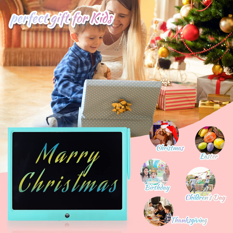  [AUSTRALIA] - LCD Writing Tablet for Kids, 15 Inch Colorful Electronic Doodle Board for Kids Age 3+ Toys Christmas Birthday Erasable Drawing Tablet Toddler Learning Toys blue