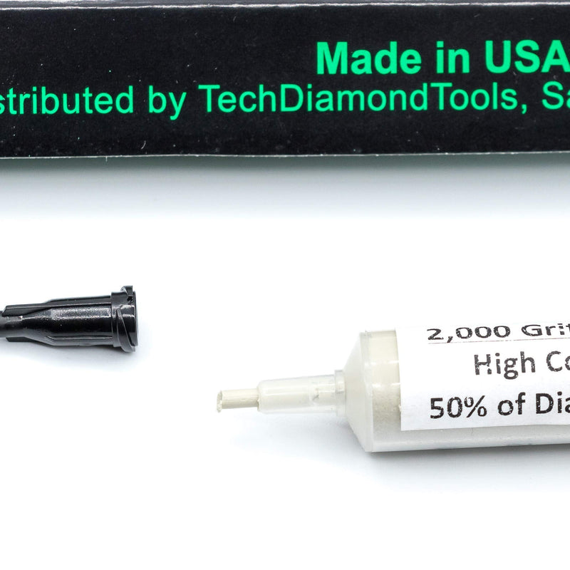  [AUSTRALIA] - TechDiamondTools Diamond Polishing Compound Polishing Paste 2,000 Grit 4-8 Microns for Marble Glass Metal Rock Jewelry Resin Silver Chrome Gemstone with High Concentration of Diamond Powder USA Made 2,000 grit / 4 - 8 microns