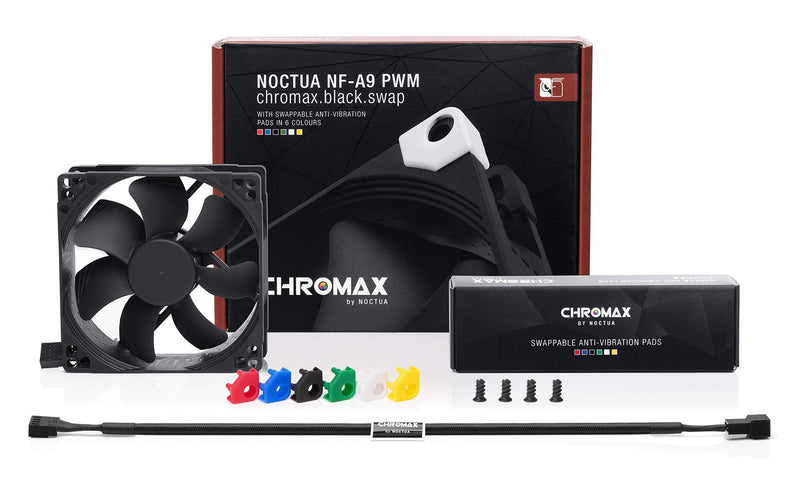  [AUSTRALIA] - Noctua NF-A9 PWM chromax.Black.swap, Premium Quiet Fan, 4-Pin (92mm, Black)