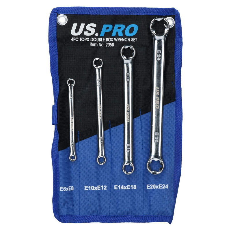  [AUSTRALIA] - 4pc star/female Torx/E - ring spanner set E6 - E24