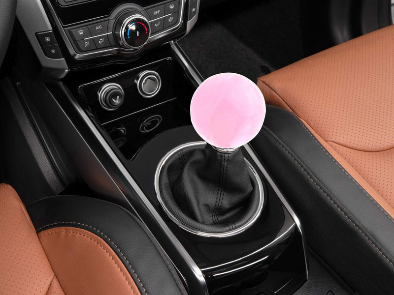  [AUSTRALIA] - Abfer Ball Shift Knob Car Gear Stick Shifter Knobs Shifting Lever Replacement Fit Universal Automatic Manual Transmission Vehicles (Pink) Pink