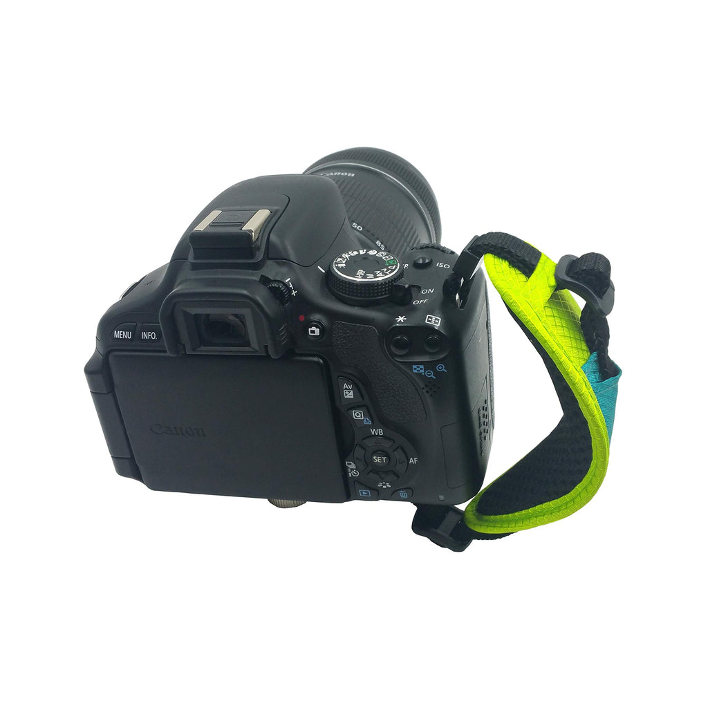  [AUSTRALIA] - Waterproof Ultra-Soft Breathable and Padded Camera Wrist Strap Suitable for SLR DSLR Camera Blue