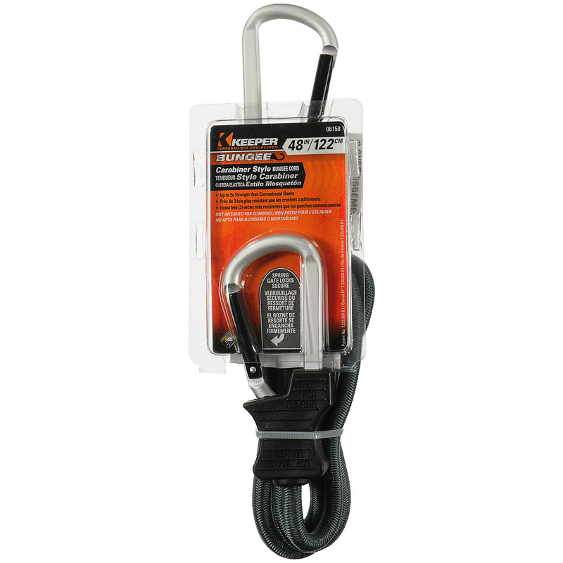  [AUSTRALIA] - KEEPER 06158 48" Super Duty Bungee Cord with Carabiner Hook