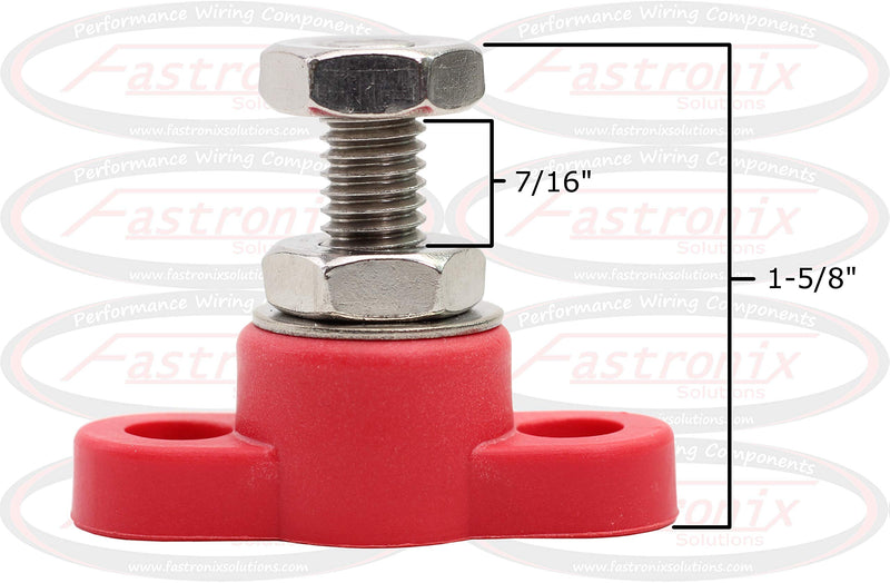  [AUSTRALIA] - Fastronix 3/8" Red Single Stud Junction Block 3/8"