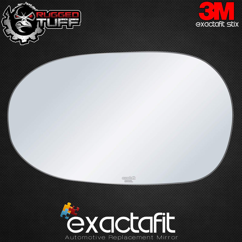 exactafit 8109L Driver Side Mirror Glass Replacement Plus 3m Adhesives Compatible With Jaguar X-Type S-Type Super V8 Vanden Plas XJ8 XJR Left Hand Door Wing LH - LeoForward Australia